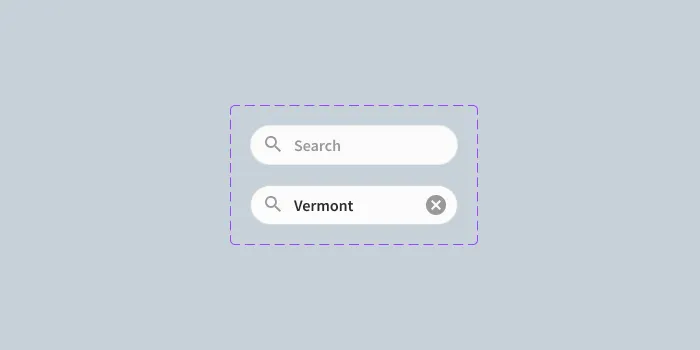 componente campo del buscador creado con figma