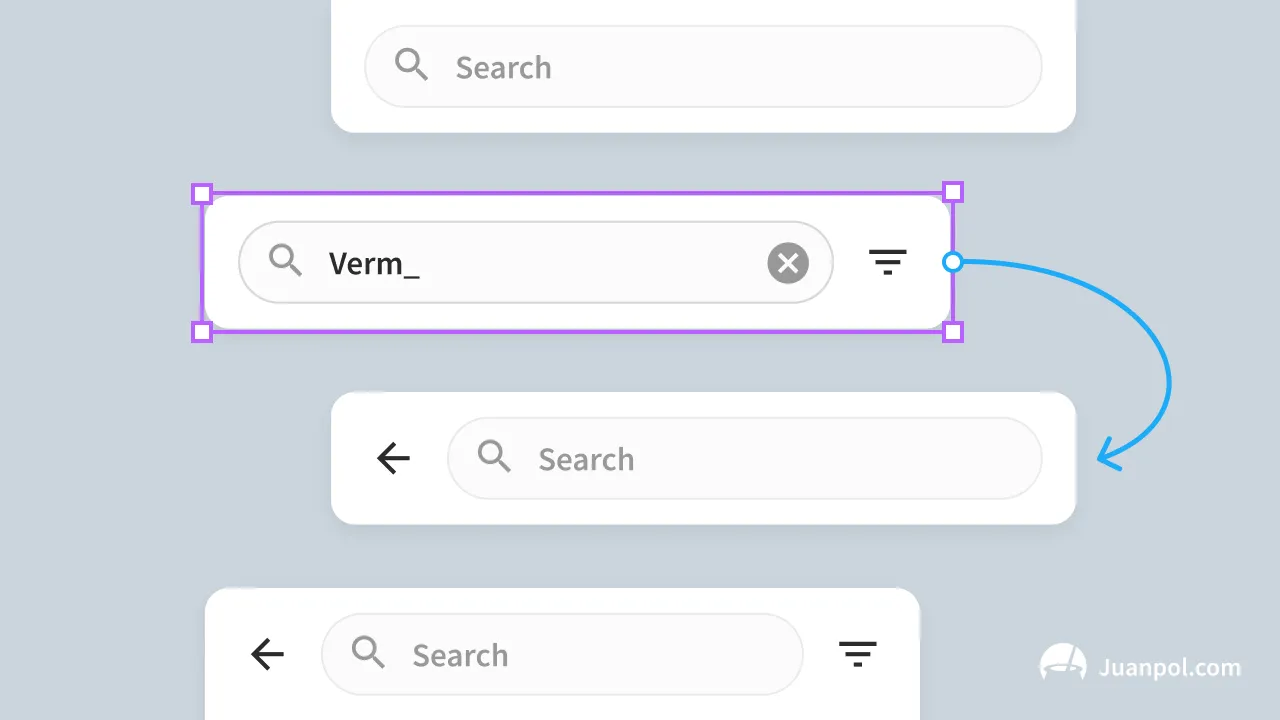 cómo crear una barra de búsqueda con figma