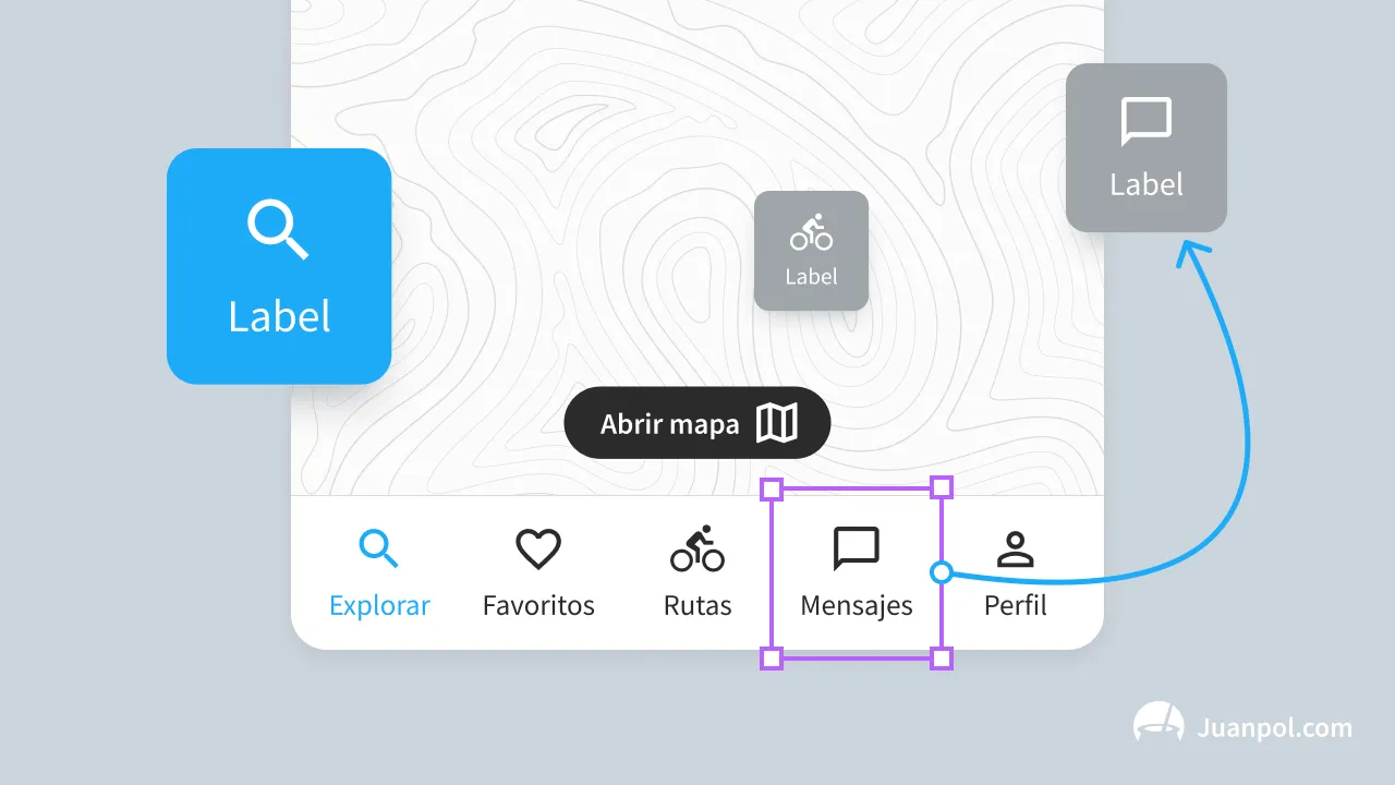 cómo crear una barra de navegación en figma