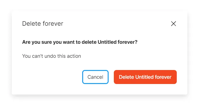 archivos eliminados para siempre en figma