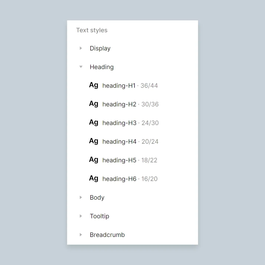 tipografías del sistema de diseño ux fomo