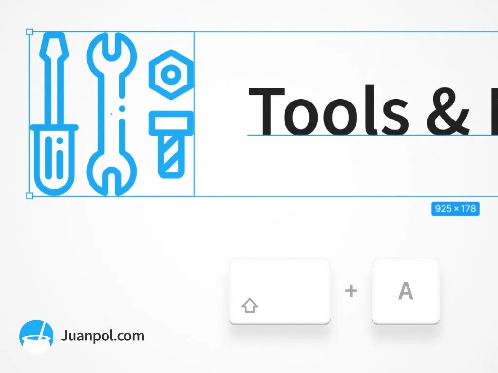 auto layout atajos teclado