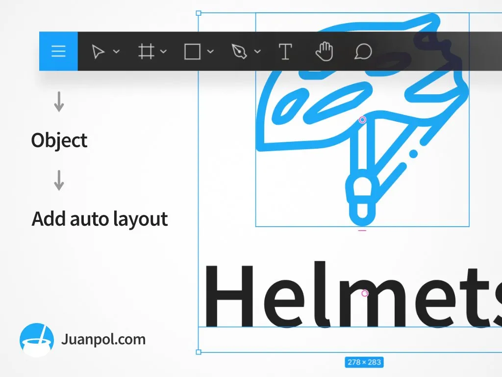auto layout menú