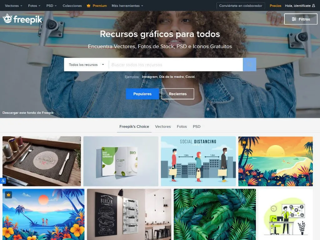 cómo diseñar con freepik
