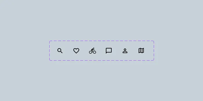 iconos para diseñar la barra de navegación
