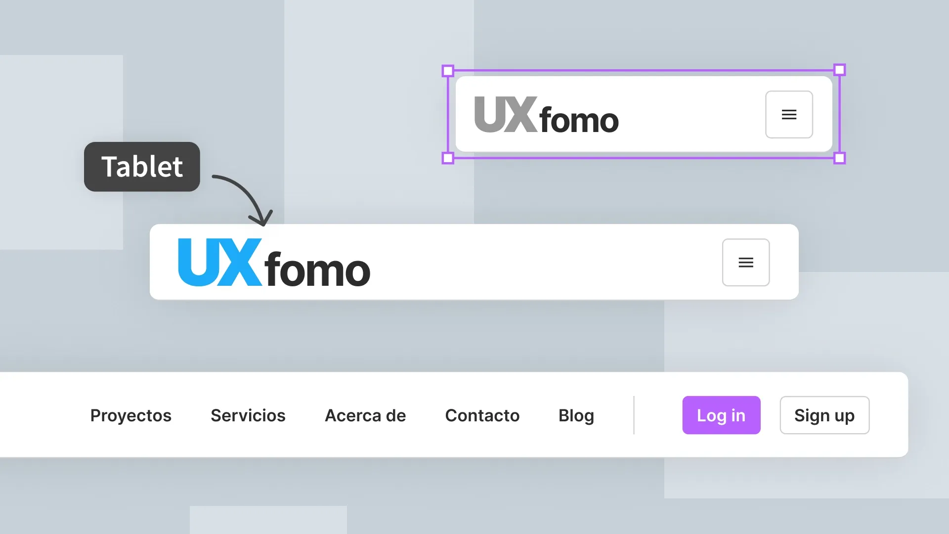 cómo diseñar un menú responsive con figma