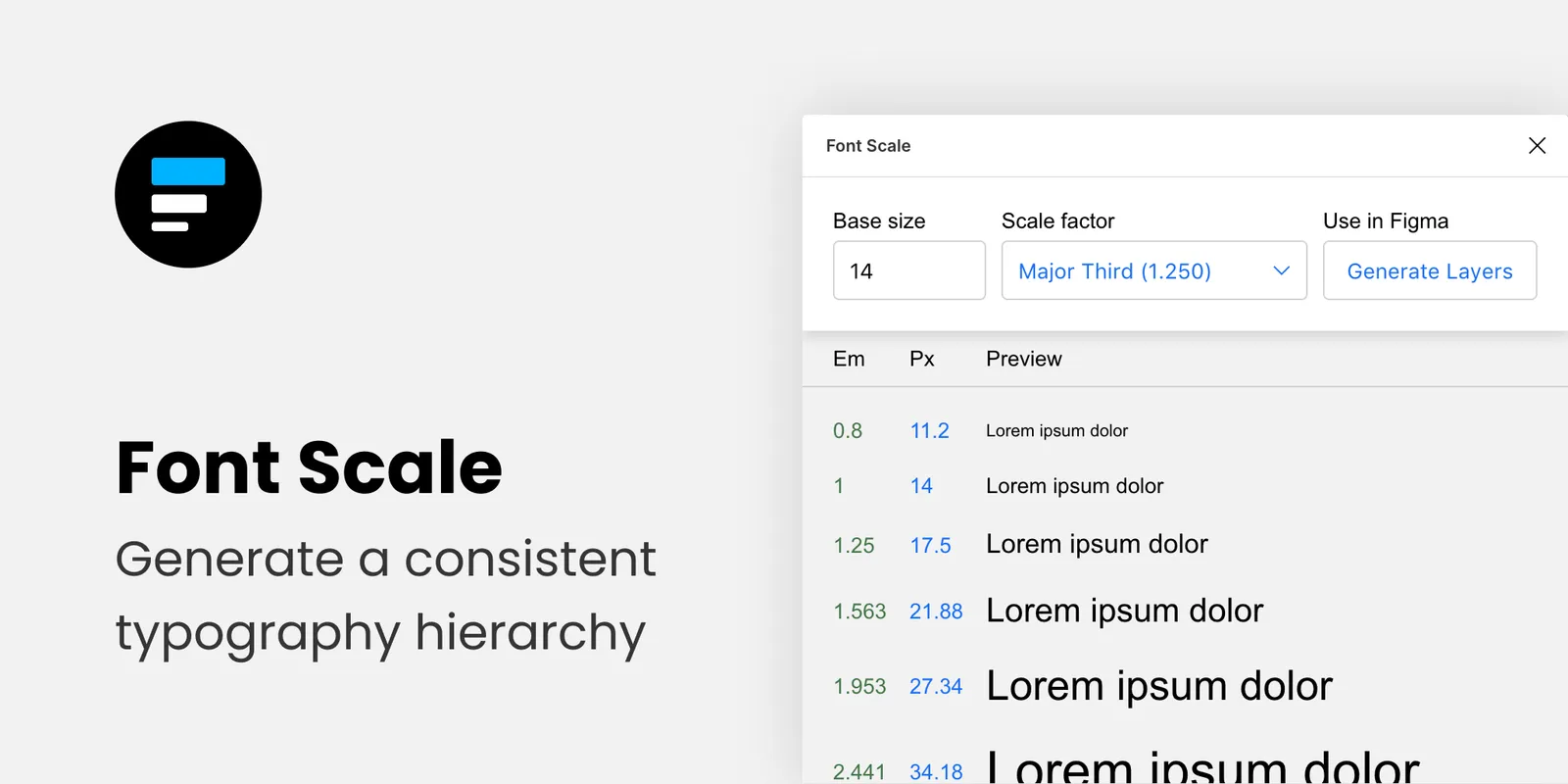 font scale