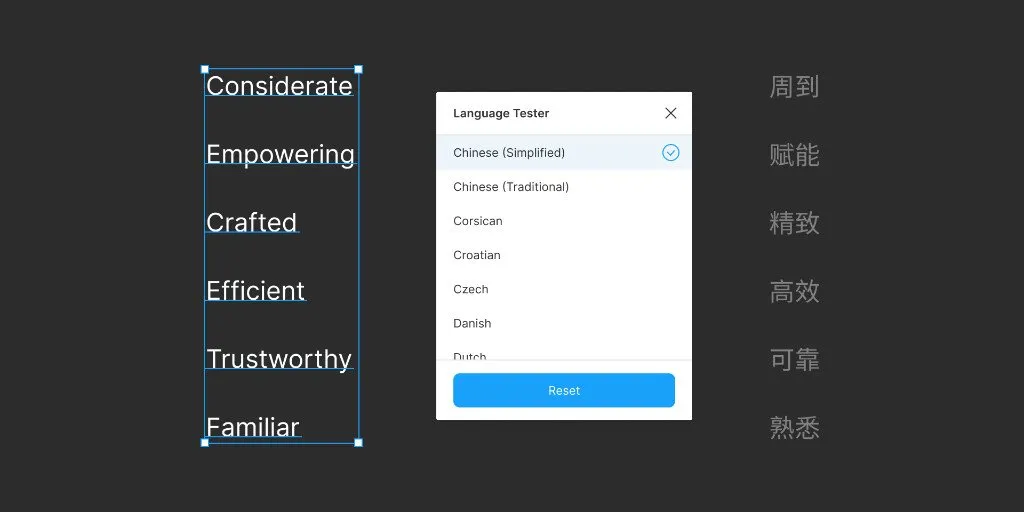 traducir textos en figma
