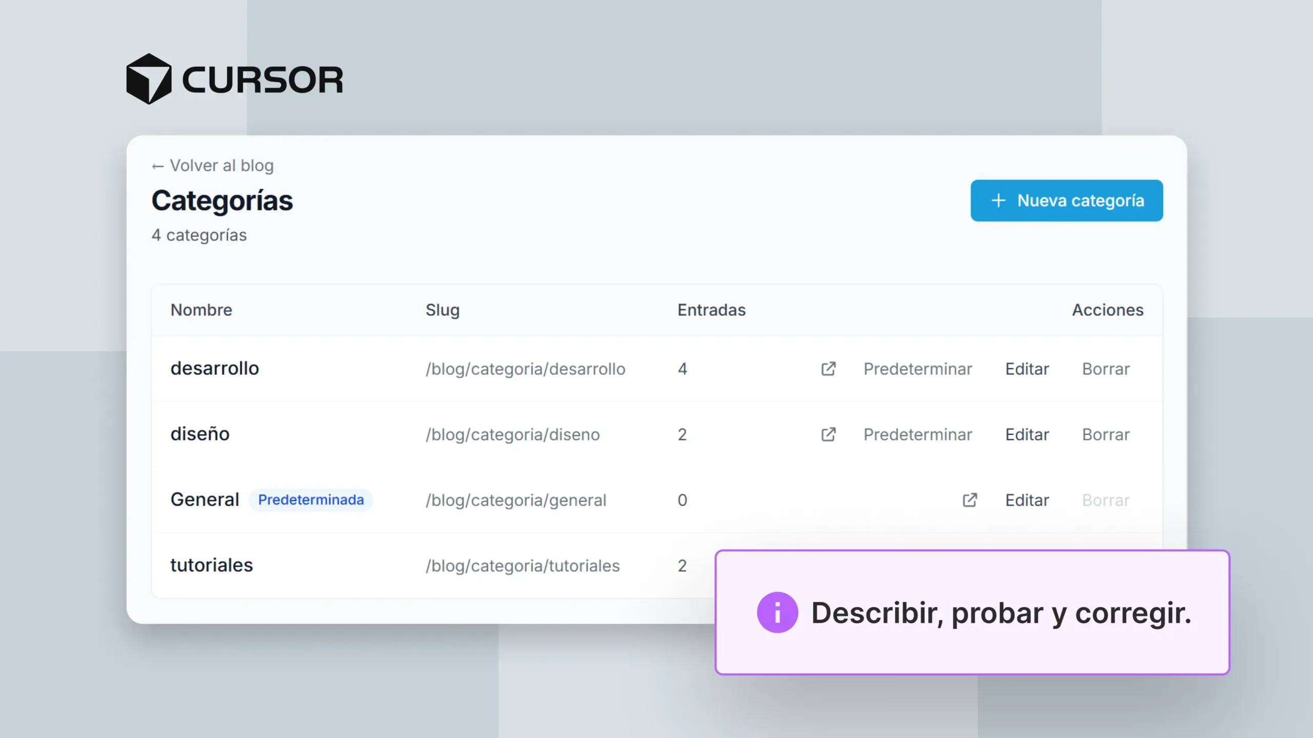 vibe coding con cursor