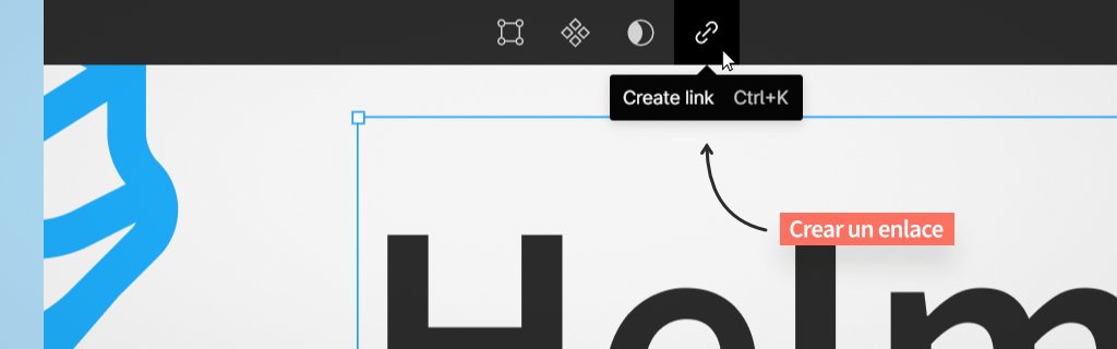 crear un link en los diseños de figma