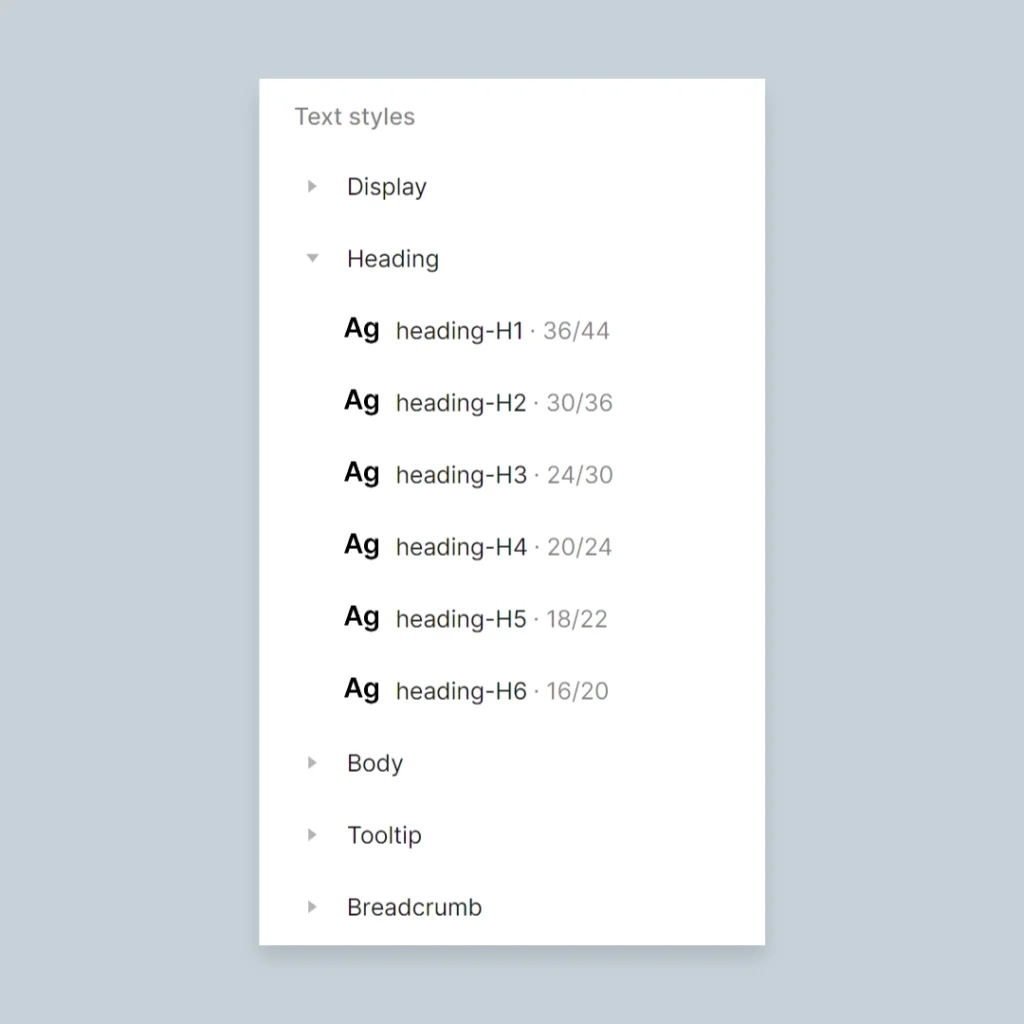 tipografías del sistema de diseño ux fomo