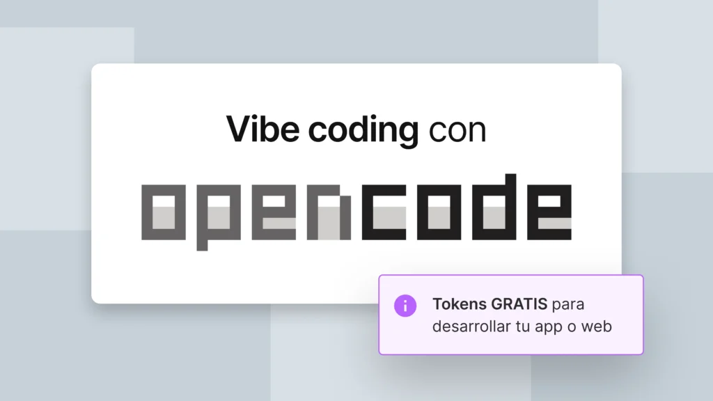 vibe coding con tokens gratis usando opencode.ai