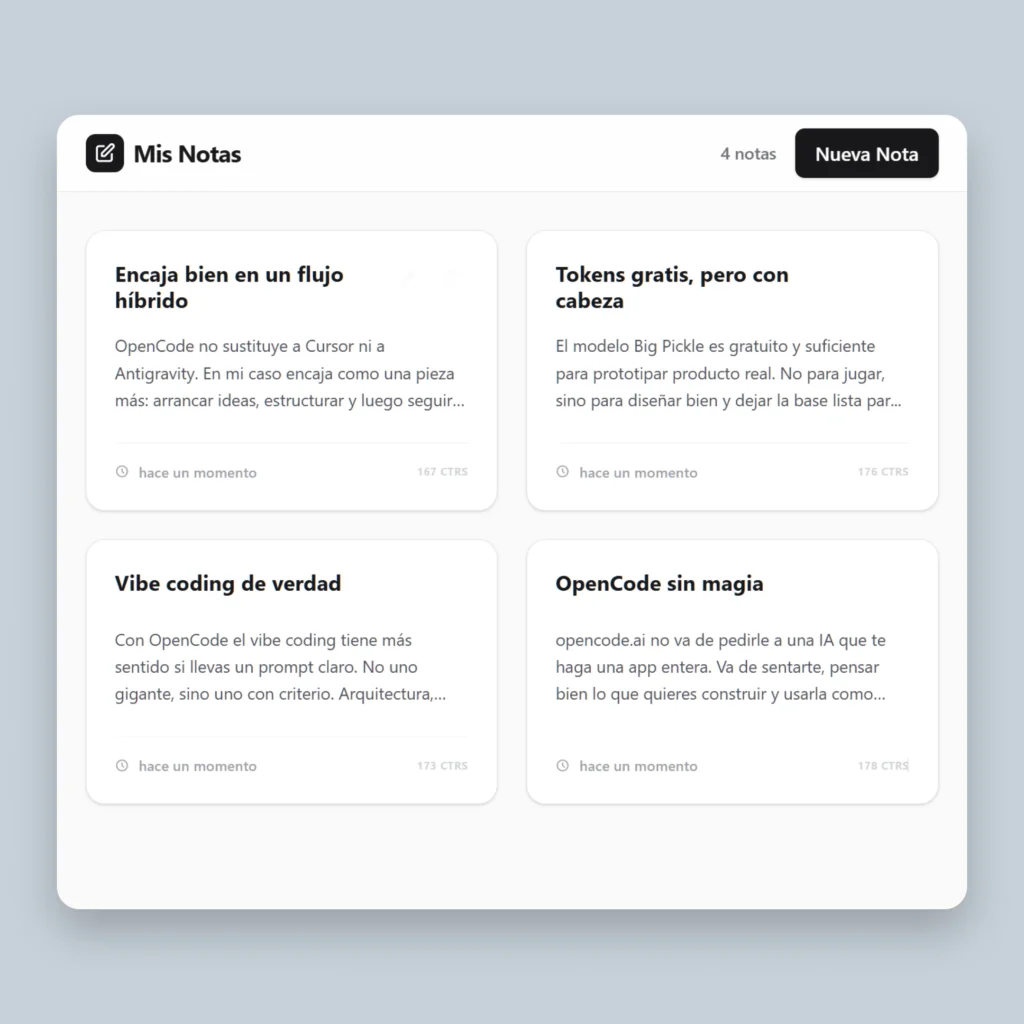 vibe coding opencode