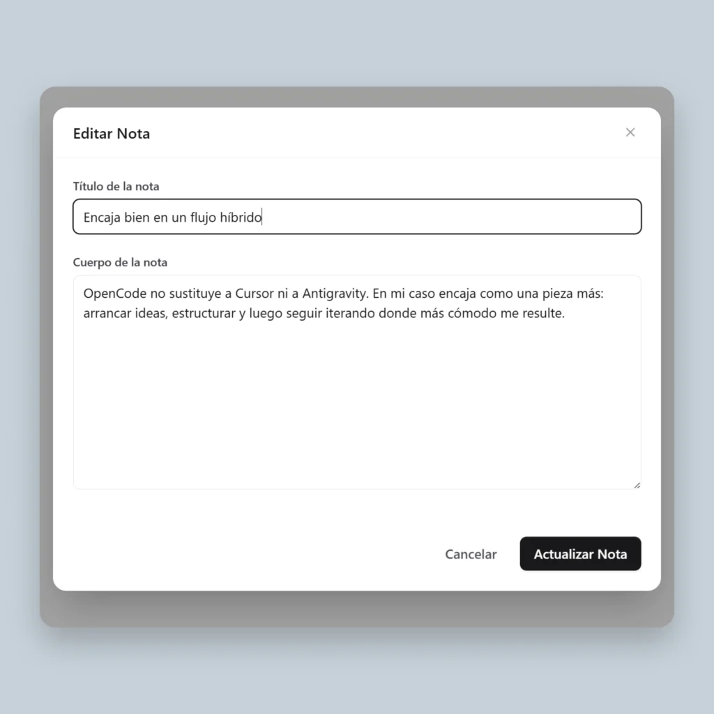 vibe coding opencode