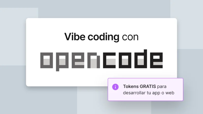 vibe coding con tokens gratis usando opencode.ai