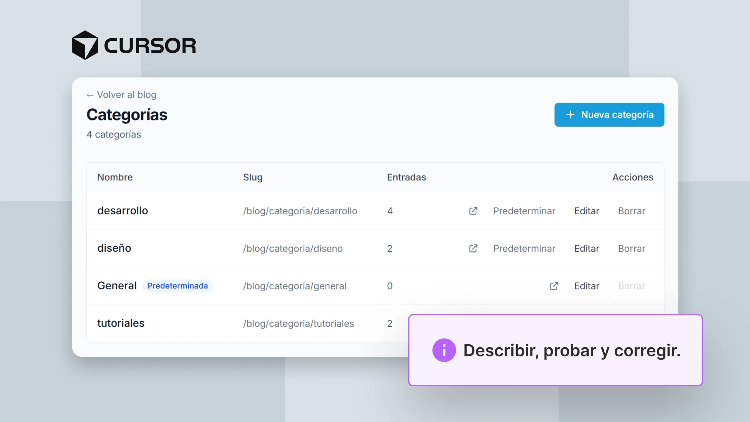 vibe coding con cursor